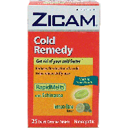 Zicam RapidMelts homeopathic cold remedy with echinacea lemon-lime 25ct