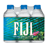 Fiji  natural artesian water bottled at source, 6 1/2-liter bottles 6pk