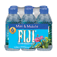 Fiji Mini & Mobile natural artesian water, 11.15-fl. oz. 6pk