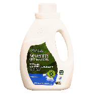 Seventh Generation free & clear natural laundry detergent, free 50fl oz