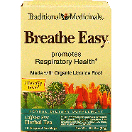 Traditional Medicinals Breathe Easy herbal tea promotes respirat0.85oz