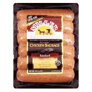 Miller  fully cooked chicken sausage, smoked, gluten free, no msg 16oz
