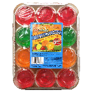 Raymundo's  orange, lime, strawberry, sugar free family pack gelat42oz