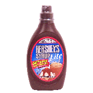 Hershey's  lite chocolate syrup, 50% less calories & sugar 18.5oz