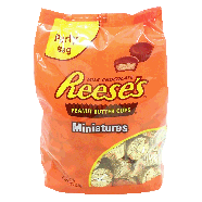 Reese's Miniatures milk chocolate covered peanut butter cups  40oz