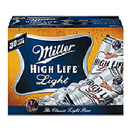 Miller High Life Light Beer 12 Oz 30pk