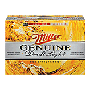 Miller Genuine Draft Light Beer Mgdl 64 Calories 24Pk 12Oz Cans 24pk