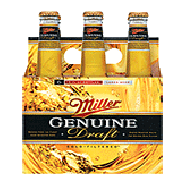 Miller Genuine Draft Beer Longneck 12 Oz  6pk