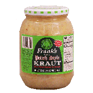 Frank's  polish style kraut  32oz