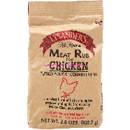 Lysander's  meat rub for chicken; turkey, duck, cornish hens, all 3.8oz