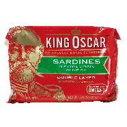 King Oscar  sardines in extra virgin olive oil, double layer 3.75oz