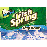 Irish Spring  deodorant soap, icy blast, 4-oz. bars 8ct