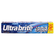 Ultra Brite  advanced whitening anticavity fluoride toothpaste 6oz
