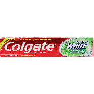 Colgate  fluoride toothpaste, sparkling white mint zing baking so6.4oz