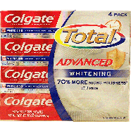 Colgate Total Advanced Whitening; anticavity fluoride and antiging32oz