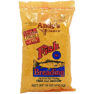 Andy's  red fish breading, bake, broil or fry, for fish and shrimp10oz