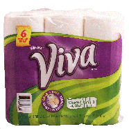 Viva  one-ply paper towels, choose-a-size 6pk