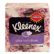 Kleenex  3-ply white tissues, ultra soft 75ct