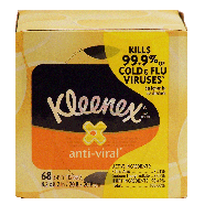 Kleenex anit-viral 3-ply facial tissues 68ct