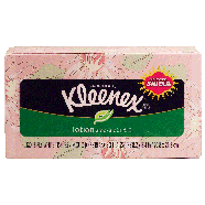 Kleenex  3-ply white tissues with lotion and aloe 120ct