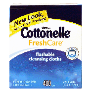 Cottonelle Fresh Care flushable moist wipes, 1 42-ct tub, 8 42-ct400ct