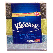 Kleenex  3 pk, each 160 2-ply white tissues 3ct
