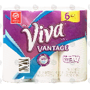 Viva Vantage paper towel rolls, choose-a-sheet, weave 6-ct
