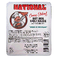National  hot dog chili sauce made with beef and textured vegetabl24oz