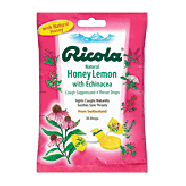 Ricola  fights coughs naturally, enchinacea drops, honey lemon fla24ct