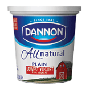 Dannon Yogurt 7 Benefits Plain Lowfat 32oz