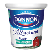 Dannon Yogurt 7 Benefits Plain Nonfat 32oz