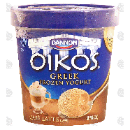 Dannon Oikos cafe latte flavor greek frozen yogurt 1-pt