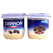 Dannon  lowfat yogurt, coffee, 4-6oz cups 4pk