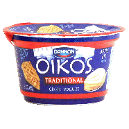 Dannon Oikos traditional greek yogurt, apple pie 5.3oz