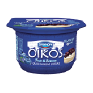 Dannon Oikos nonfat greek yogurt, blueberry, fruit on the bottom 5.3oz