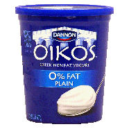 Dannon Oikos nonfat plain greek yogurt 32oz