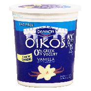 Dannon Oikos fat free greek yogurt vanilla 32oz