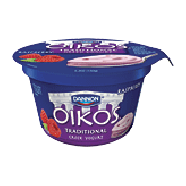 Dannon Oikos traditional greek yogurt, raspberry 5.3oz