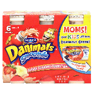 Dannon Danimals smoothie; swingin' strawberry banana, 6- 3.1fl. oz 6pk