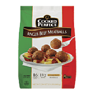 Cooked Perfect  angus beef meatballs, 20 count, 1 ounce dinner si20-oz