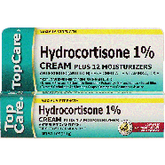 Top Care  hydrocortisone 1 percent cream plus 12 moisturizers, anti1oz