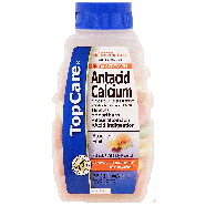 Top Care  antacid calcium relieves heartburn, sour stomach, and ac72ct