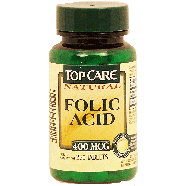 Top Care Balanced Health 400 mcg folic acid tablets  250ct
