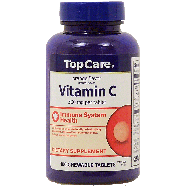 Top Care  orange flavor vitamin c dietary supplement 500-mg chewa 100ct