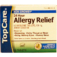 Top Care  24 hour allergy relief, non-drowsy, 10 mg loratadine tab 10ct