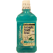 Top Care  antiseptic mouth rinse, blue mint  16.9fl oz