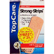 Top Care  strong-strips, adhesive bandages, latex free, all one si20ct