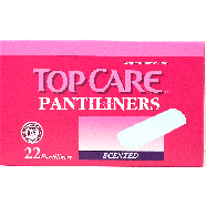 Top Care  pantiliners, regular, scented, light  22ct