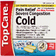 Top Care  pain reliever, cough suppressant, nasal decongestant, co24ct