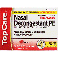 Top Care Nasal Decongestant Pe maximum strength nasal decongestant36ct